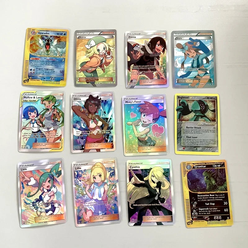 New Pokemon 54pcs MEGA Cards/box English Shining Energy Battle Toys Trading Card Game for Kids Boys Gift