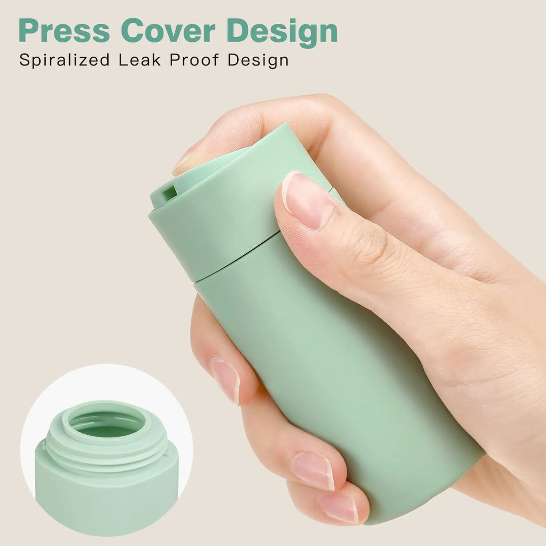 5-in-1 Refillable Silicone Travel Bottles Set with Clear Bag – Leak-Proof Toiletry Containers for Shampoo, Conditioner & Lotion