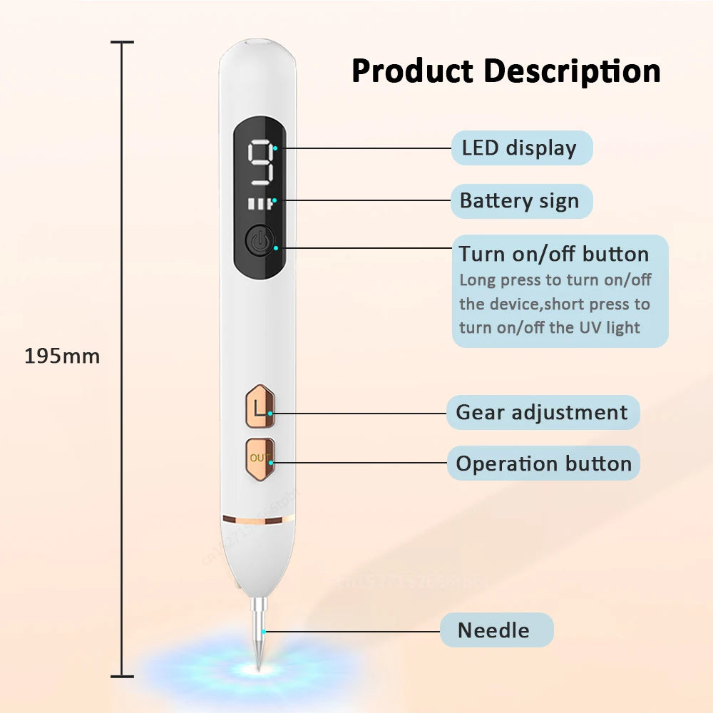 Plasma Pen Mole & Skin Tag Remover Device