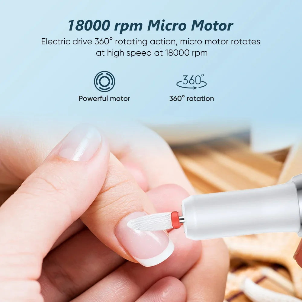 Electric Nail Drill Machine for Manicure & Polishing