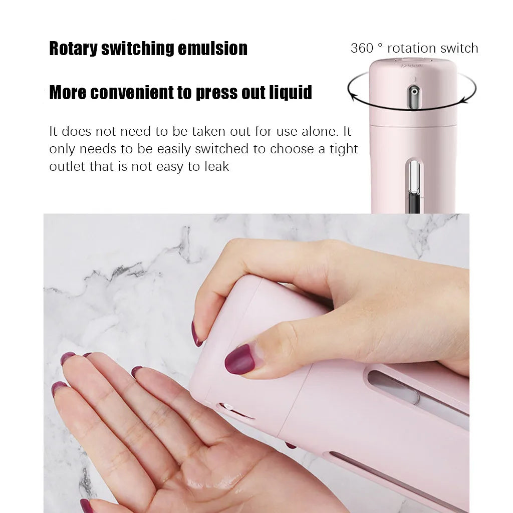4-in-1 Travel Dispenser Bottle – Refillable Leak-Proof Press Container for Shampoo, Lotion & Body Wash