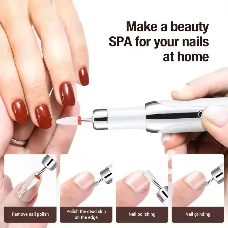 Electric Nail Drill Machine for Manicure & Polishing