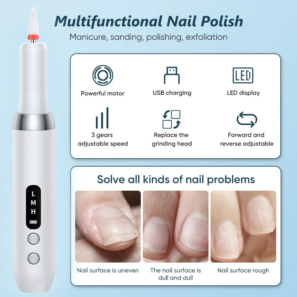 Electric Nail Drill Machine for Manicure & Polishing