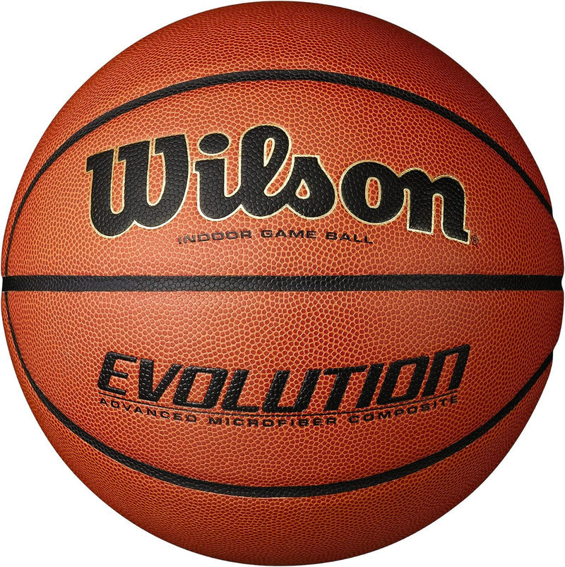 Premium Wilson Evolution Indoor Basketball – Game Ball with Superior Grip & Cushion Core