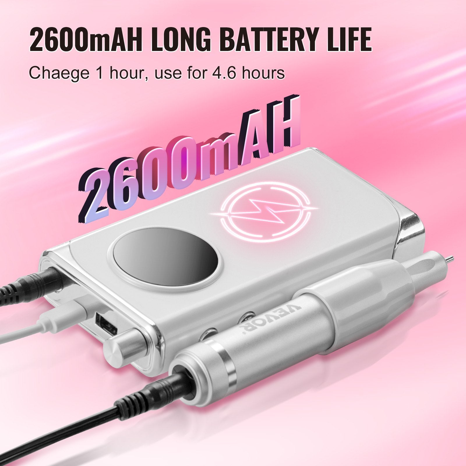 VEVOR Cordless Nail Drill – 40,000RPM