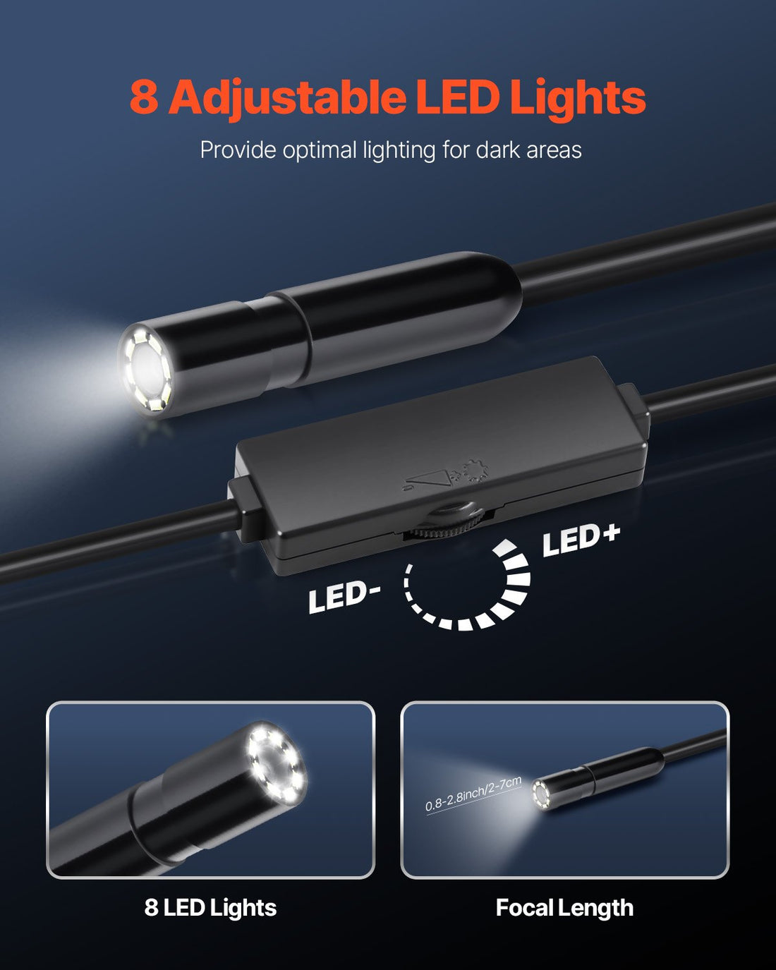 1920P HD Endoscope Camera – 16.4ft