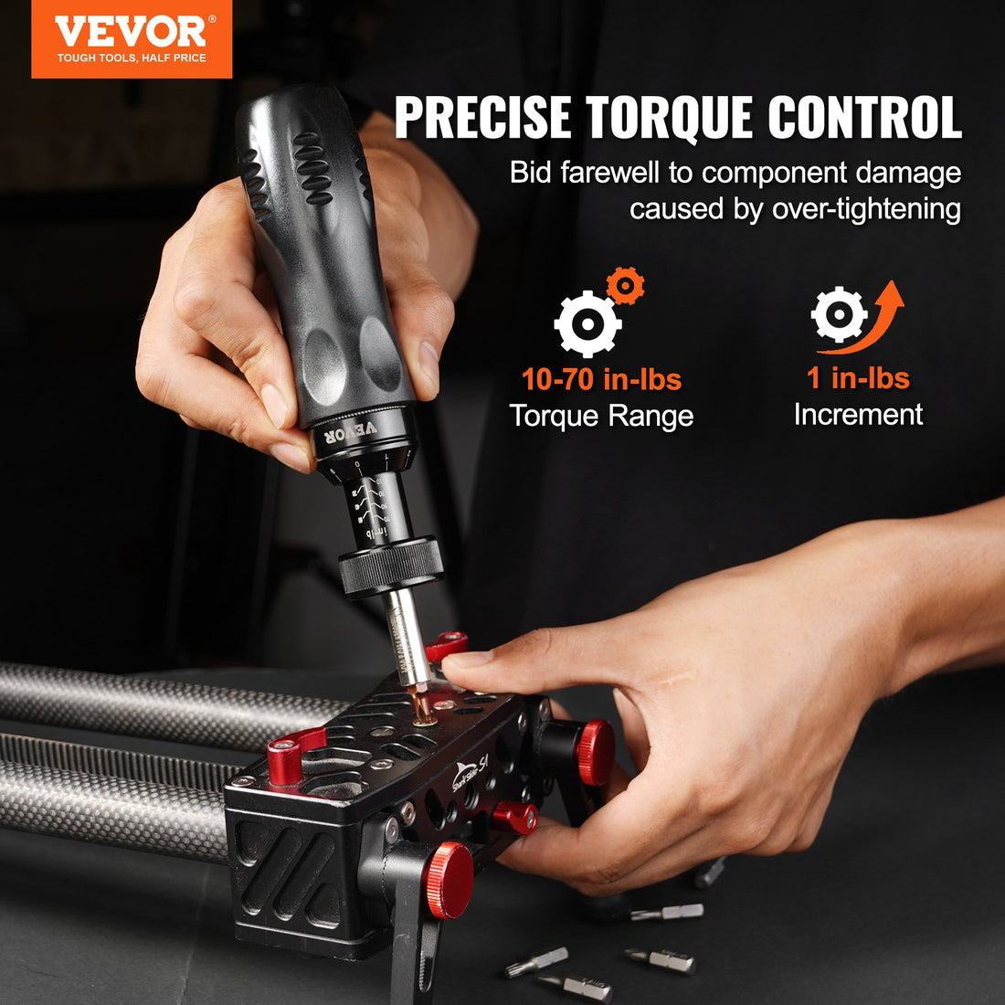 VEVOR Electric Torque Screwdriver – 10-70 In-Lbs