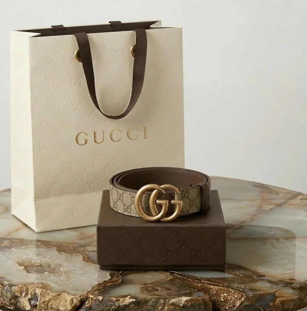 Gucci Marmont GG Supreme Canvas Belt M/L